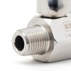 U.S. Solid 1/4" 304 Stainless Steel Mini Ball Valve with