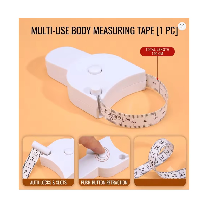 Retractable Body Measuring Tape for Body Circumference – Soft Fitness