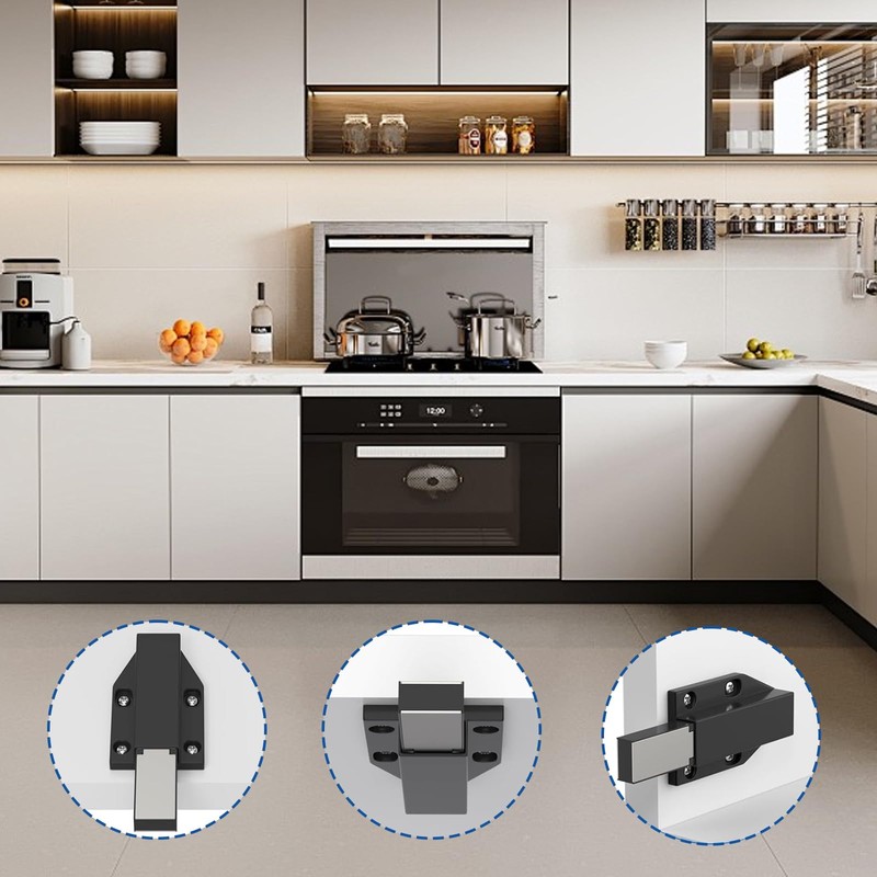 Xdealcozyxc 4 Pcs Magnetic Push to Open Door Catches Latch