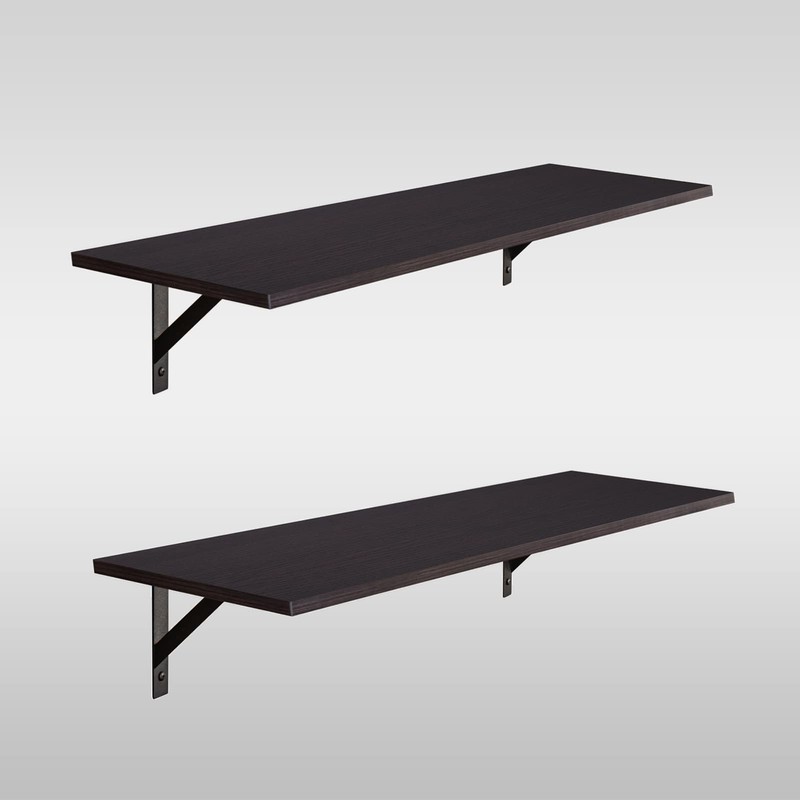 DINZI LVJ Long Wall Shelves, 39.4Inch Wall Mounted Shelves Set