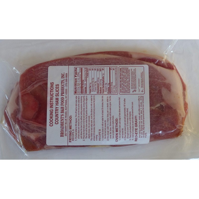 Julia's Pantry Country Ham Hickory Smoked Center Steaks 1# Package