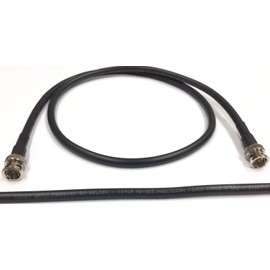 Custom Cable Connection 6 Foot Belden 1694A 6G HD-SDI RG6 BNC Cable (75 Ohm) Black Jacket