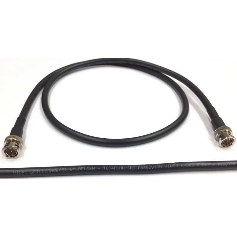 Custom Cable Connection 6 Foot Belden 1694A 6G HD-SDI RG6