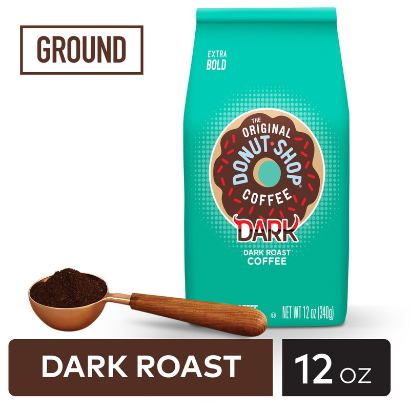 The Original Donut Shop Coffee, Dark, Dark Roast, Ground Coffee,