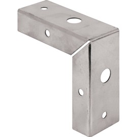 Prime-Line MP7195 Bi-Fold Door Corner Repair Bracket, 1-3/8 in, Steel, Zinc Plated, (2-pack), 2 Piece