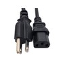 12 Feet Universal AC Power Cord 18AWG (NEMA 5-15P to