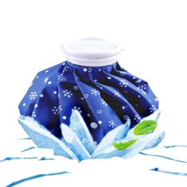 Ice Bag, Ice Bag, Ice Bag, Golf Icing Bag, Large Diameter 2.4 inches (6 cm), Sports Ice Bag, Baseball, Sports, Cold, Warm, For Wrists, Elbows, Knees, Summer Heat Prevention Goods (Snow Blue)