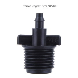 Haofy Adaptador Manguera Riego Goteo, 10 Piezas Adaptador de Tubo de 1/2" para Manguera de Tubería Capilar de Riego por Goteo de 4/7 Mm para Agricultura, Césped, Jardín, Patio