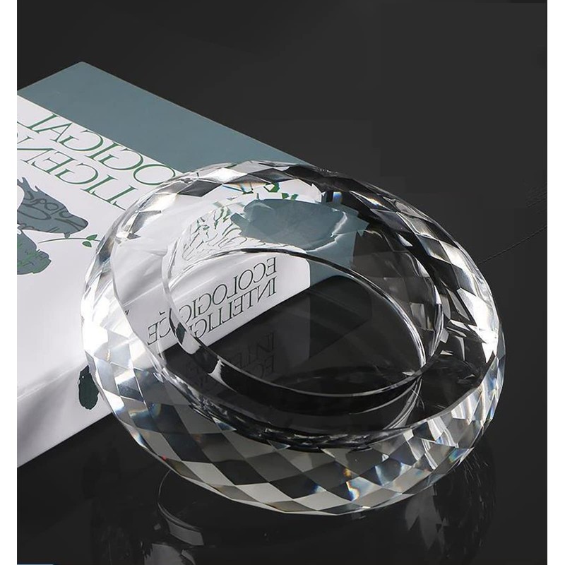 Rxcvkmw crystal glass Gshtray, cigar Gshtray, suitable for home, office,