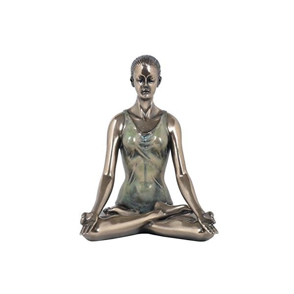 5.5 Inch Woman Figure in Yoga Lotus Position Collectible Gift