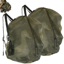 MOPHOEXII Decoy Bag for Duck Goose Turkey Waterfowl Hunting,Mesh Decoy Bag with Adjustable Straps,Duck Hunting Accessories (Army Green-2 Packs)