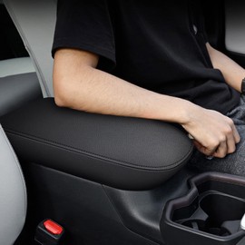 AOMSAZTO Console Armrest for Toyota RAV4 2019 2020 2021 2022 2023 2024 2025 Middle Leather Console Cover Black
