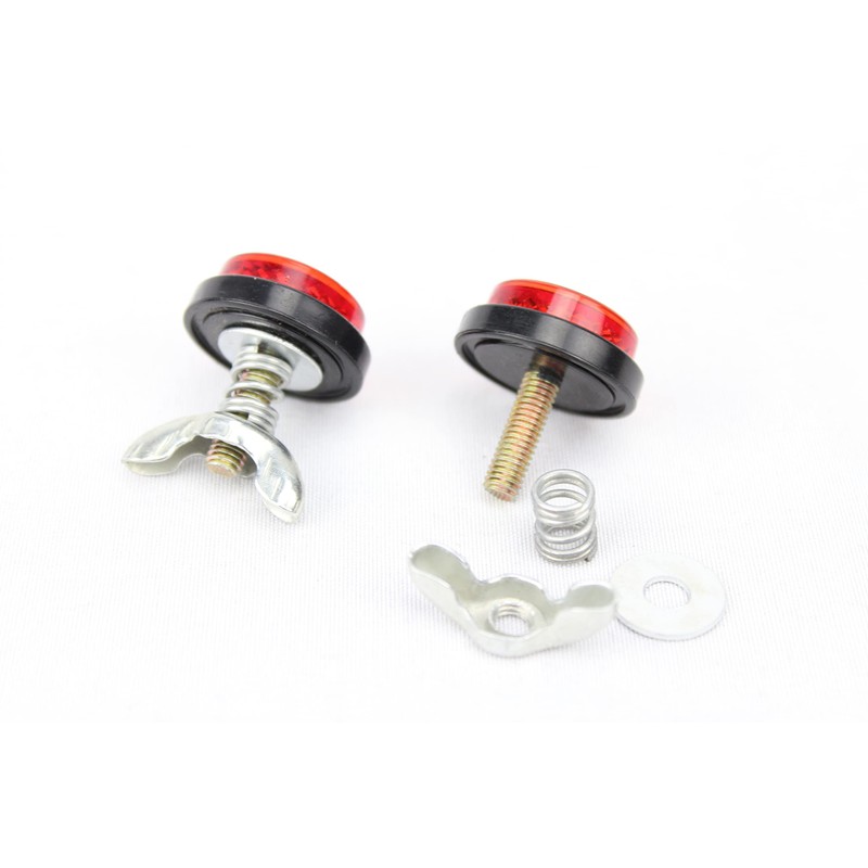 AXXL Bolt Type Reflector Set of 2 License Plate Bolt