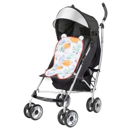 Baby Seat Insert, 34 x 62 cm, Baby Seat Cover for Small Pushchairs, Soft, Breathable Car Seat, Pram Cushion for Baby Seat (Graffiti Animals)