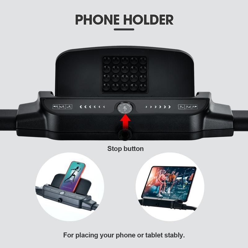 OVER SELF Foldable Walking Mat 6.2MPH 2-in-1 Portable Treadmill with