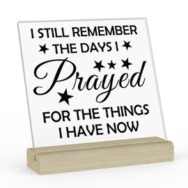 Christian Gifts for Men Women Acrylic Plaque with Stand Religious Keepsake Scripture Gifts for Friends Mom Wife Friends Colleague Inspirational Gifts for Prayer Bible Verse Gifts for Birthday