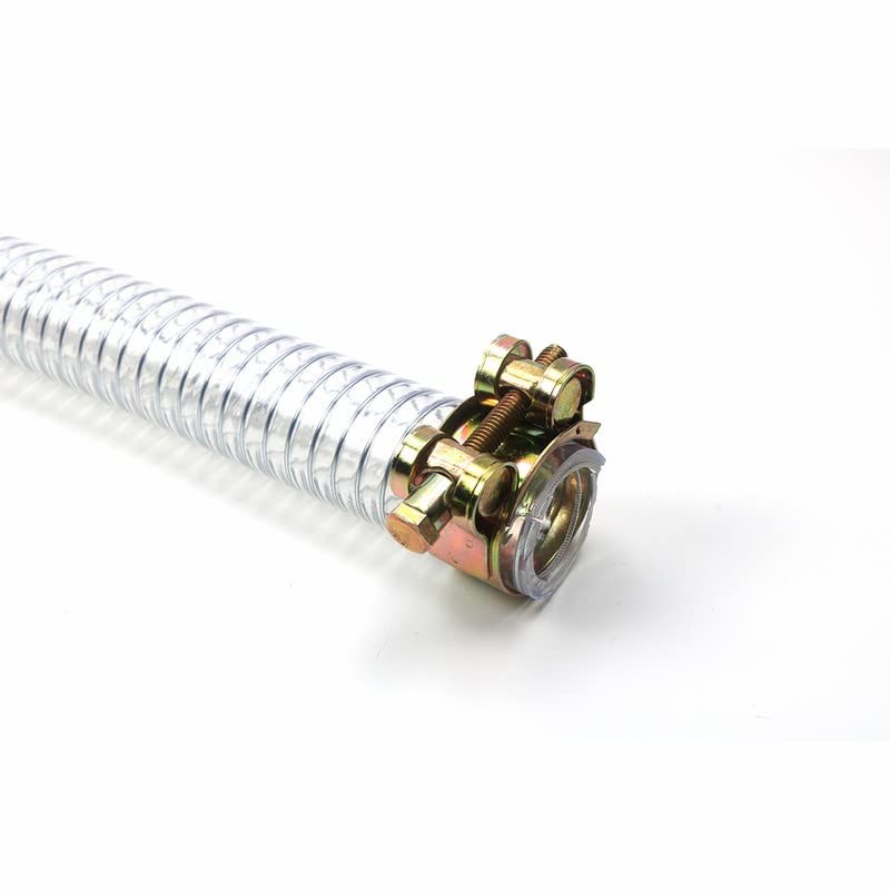 Log Splitter Suction Hose, 36" Length, 1" ID, W/Worm Gear