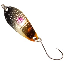 FTM Spoon Dragon 2.5 g 3.2 cm – Trout Blinker, Colour: Black/Gold/Orange/Purple/Gold
