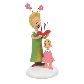 Department 56 Dr. Seuss Grinch Village Accessories Cindy Lou Who's Surprise Figurine, 3.25 Inch, Multicolor