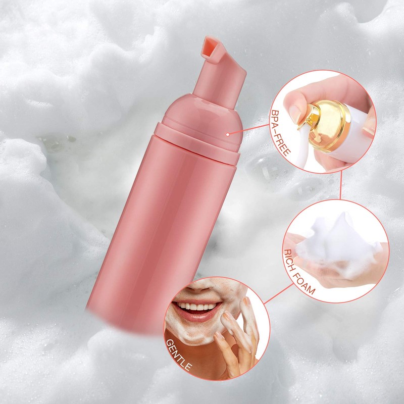 Tekson Soap Foam Bottle (Pink Pump) , Empty Travel Foaming