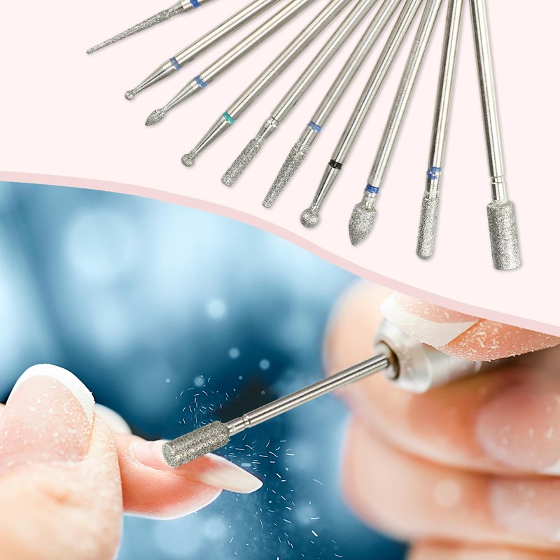 VOCOSTE Nail Drill Bit Set, Nail Art Tool, Polishing Kit,