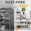 Kuject Large Shoe Organizers Storage Boxes for Closet, 12 Pack