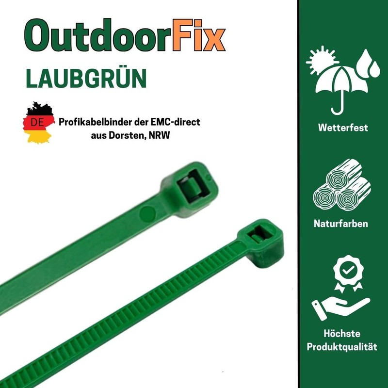 OutdoorFix Cable Ties 150 x 3.5 mm, Pack of 50