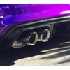 NETAMI 2.5"Inlet to 3.5"Outlet Dual Exhaust Tip Stainless Steel Polish