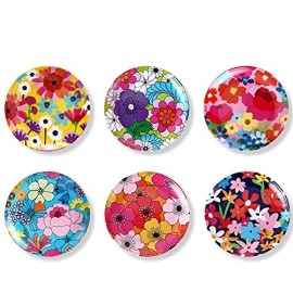 French Bull Assorted Plates-6 Piece Set-Melamine Dinnerware, Serving, Party,