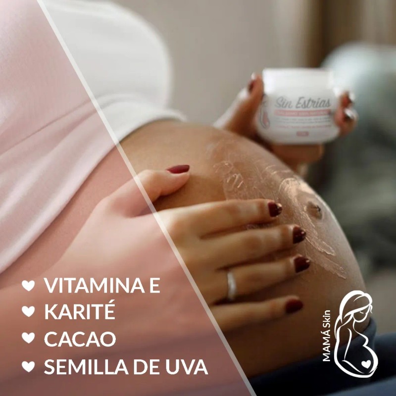 Pomada Antiestrías Natural Embarazo Sin Estrías Mamá Skin