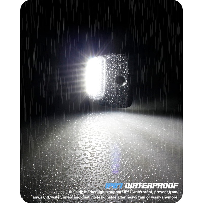 RUXIFEY Luces LED para placa de matrícula con enchufe compatible