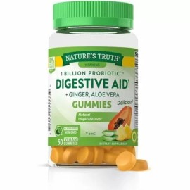 NATURES TRUTH Nature's Truth Probiotic Digestive Aid Gummies Natural Tropical 50 EA