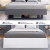 PiccoCasa Bed Skirt Polyester Solid Western Style Scandinavian Retro Simple