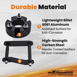 Waverspeed 3" Front & 2" Rear lift Leveling Kit for Nissan Frontier Xterra 2005-2023, for Suzuki Equator 2009-2012, 2WD 4WD Lift Strut Spacers Steel Lift Shackles