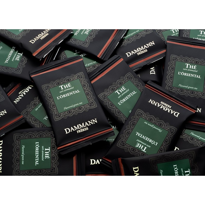 Dammann Freres Sachets, L'Ôriental Tea Bags, Premium Gourmet French Green