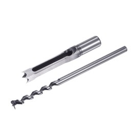 uxcell 2pcs Square Hole Drill Bit 14mm(9/16") High Carbon Steel Hollow Mortiser Auger for Woodworking Carpentry Mortise Tenon Machine