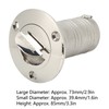 Marine Boat Deck Filler with Keyless Cap Stainless Steel Mirror