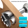 GLRYD 5-Piece Forstner Drill Bit Set for Wood, Diameter 15/20/25/30/35