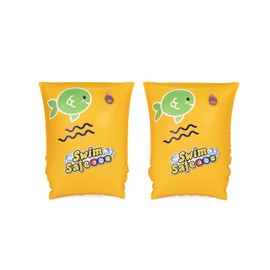 Bestway Inflatable Swimming Armbands for Kids Float Bands Sleeves, Inflatable Swim Armbands for Boys and Girls, Ages 3-6, Yellow