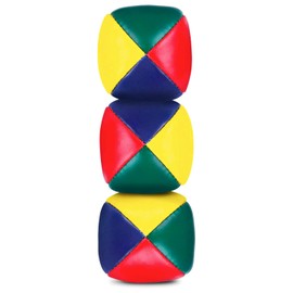 HiFEN® Set of 3 Classic Circus Juggling Balls Soft Smooth Durable Easy Grip Multi Coloured Balls