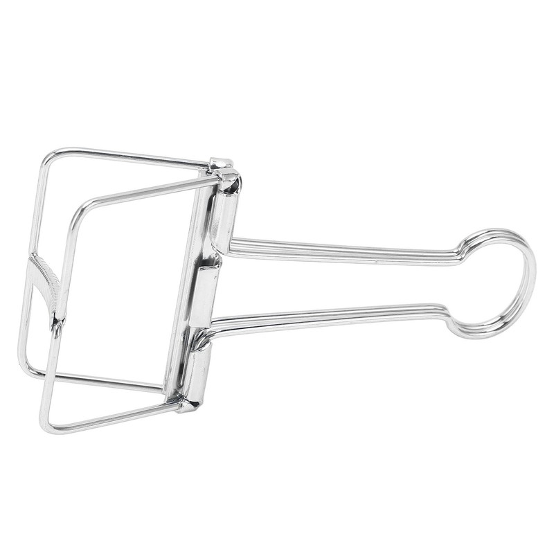 51mm 30pcs Binder Clips Strong Clamping Force Metal Hollow Tail