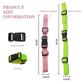 Chest Strap Backpack, Pack of 4 Adjustable Backpack Webbing Children's Chest Strap Replacement Backpack Straps Nylon with Quick Release Non-Slip Belt for Jogging Hiking Outside