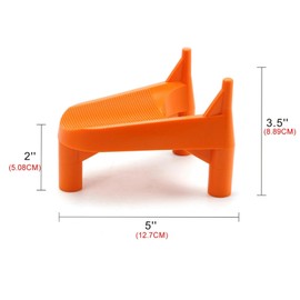 DUTYBOD Football Kickoff Kicking Tee Durable Sturdy Rubber Rugby Kicking Tee - Orange 1''