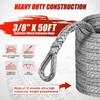Nilight Synthetic Winch Rope Extension 3/8 Inch x 50 Feet
