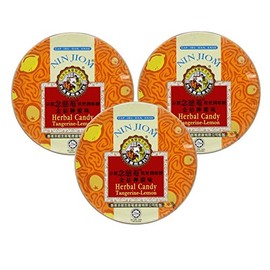Nin Jiom Herbal Candy- 3 Tins (Tangerine-Lemon)
