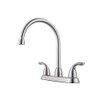 Pfister Pfirst Series Kitchen Sink Faucet, 2-Handle, High Arc, 3-Hole,