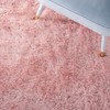 SAFAVIEH Vegas Shag Collection Area Rug - 5' Square, Pink,