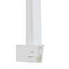 White Bottom Locking Device for Privacy Chain Link Fence Slats