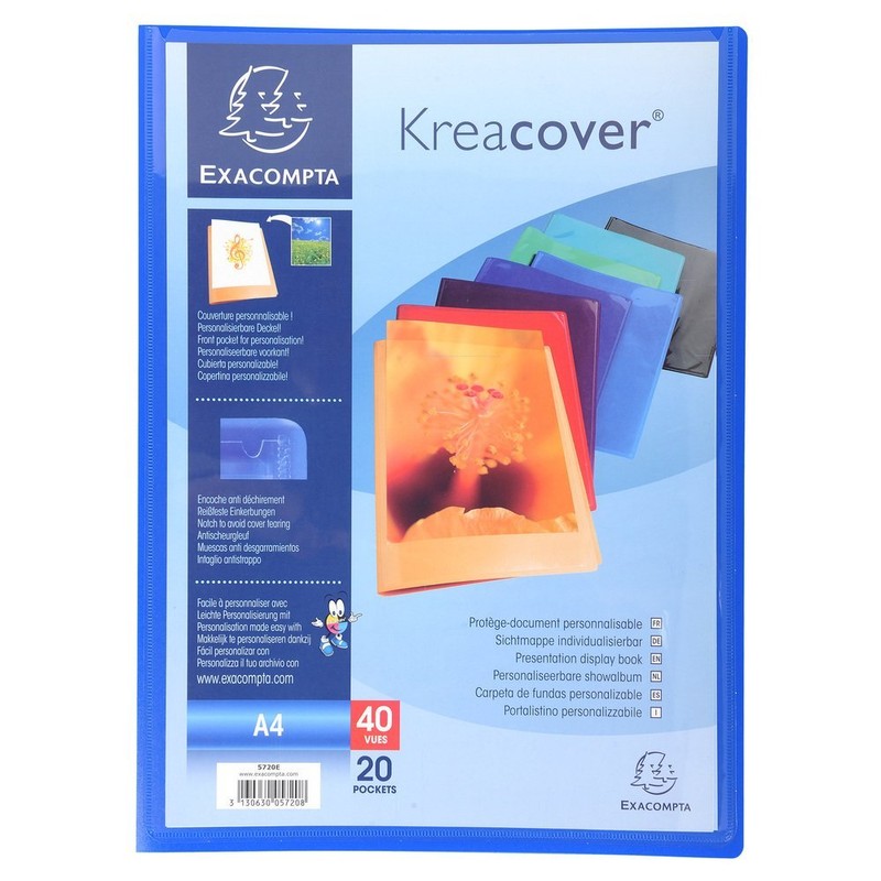 Exacompta - Ref 5720E - Kreacover Collection - Semi-Rigid Opaque
