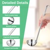 10 Pcs Stainless Steel Ladle 2 oz Soup Ladle with